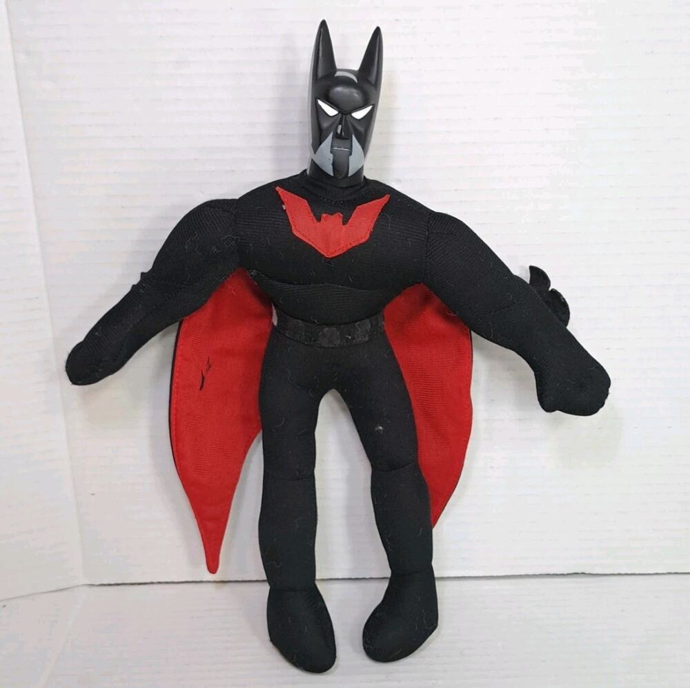 Vtg 2001 Batman Beyond 14” Plush Figure Plastic Head Play By Play DC Collectible